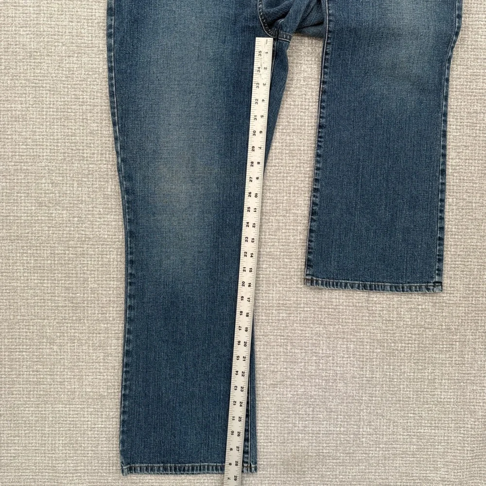 Lauren Jeans Co. Bootcut Jeans Womens Sz 16 Stretch Denim Classic‎ Blue Western